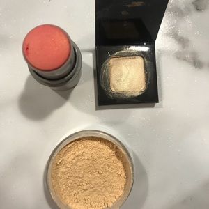 Variety of face makeup.